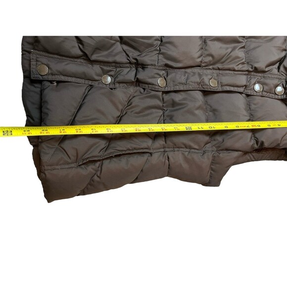 J.crew chocolate brown puffer vest size small - Picture 7 of 9